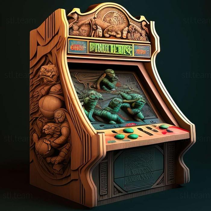 3D model Teenage Mutant Ninja Turtles 1989 Arcade game (STL)